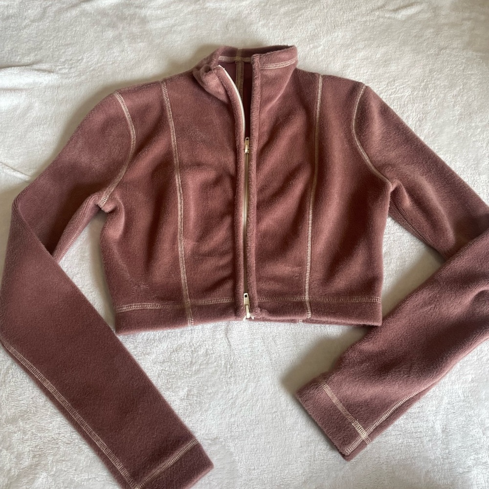 Urban Outfitters Cropped Zip Sweater